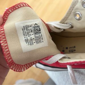 RARELY WORN RED CONVERSE